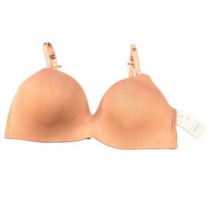 Auden Women's Size 36D Nursing Bra Lightly Lined Wireless 2 Way Straps Mauve New